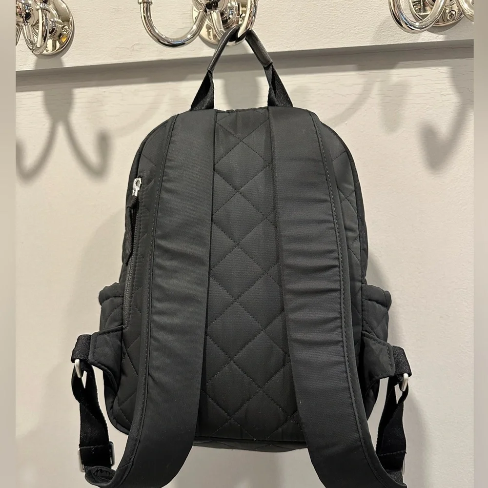 Vera Bradley Black Small Backpack in Performance Twill